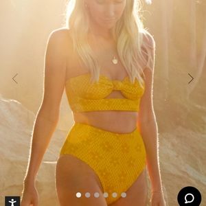 The Salty Blonde Yellow Bikini